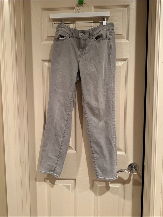 Talbots Denim - Talbots Light Gray Straight-Leg Jeans